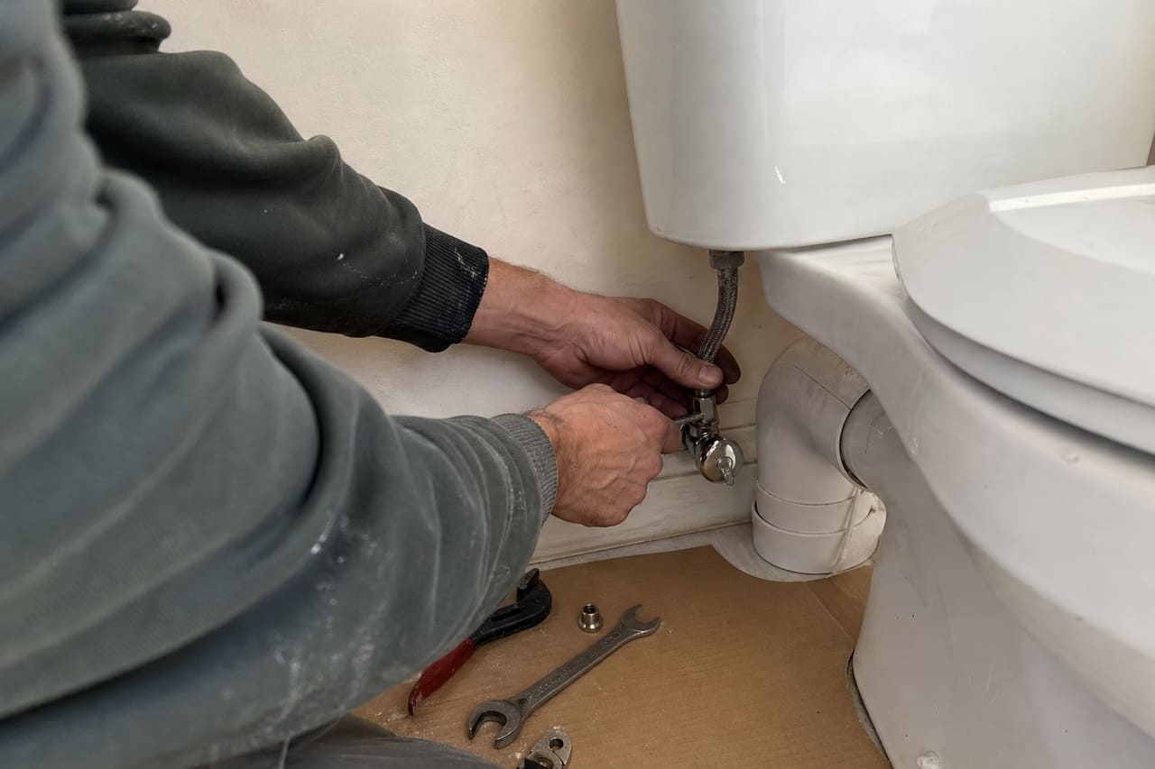 mains ajustent flexible arrivée d'eau cuvette